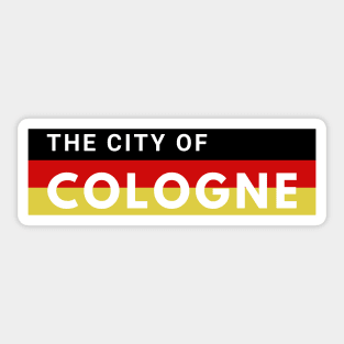 The City of Cologne Germany in Europe Sticker